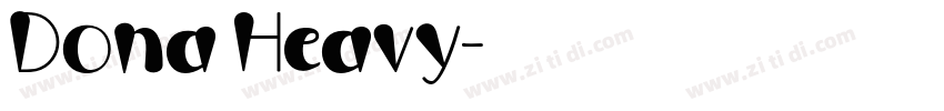 Dona Heavy字体转换